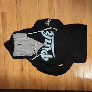 Pink quarter zip hoodie